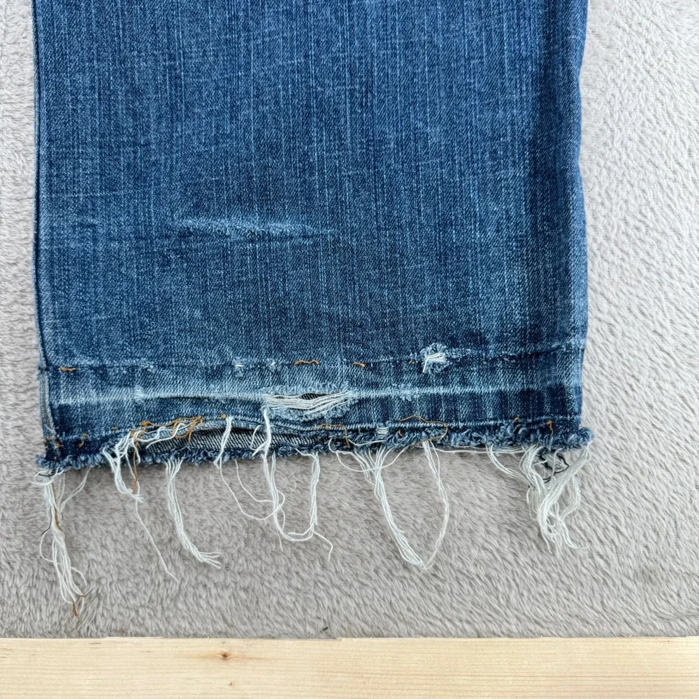 Vintage Y2K‎ Stone Touch Jeans Mens 36x32 Preowned Blue Denim Raw Hem Streetwear